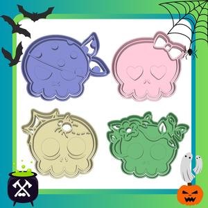 Halloween Skulls Set