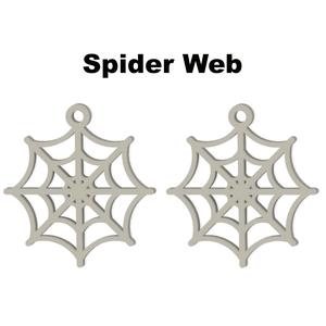 🎃 Spooky Spider Web Halloween Earrings 🕸️