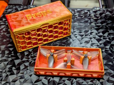 Honeycomb Case for 45mm Tri-Blade Tinywhoop Props