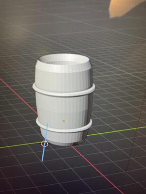 Wine Barrel Trash Bin