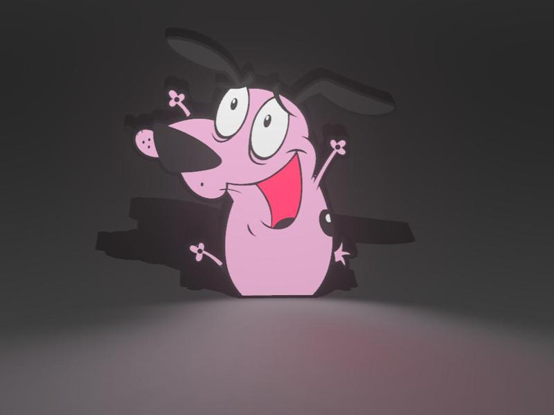 Courage the Cowardly Dog Light Box