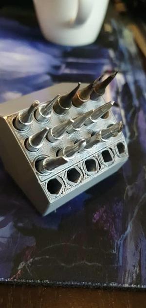 Solder tip storage rack