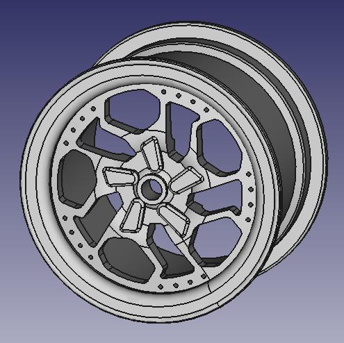 WHEEL RIM VEHICLE RC 3D DESIGN