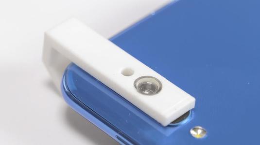 Cell phone microscope adapter for laser pointer lens