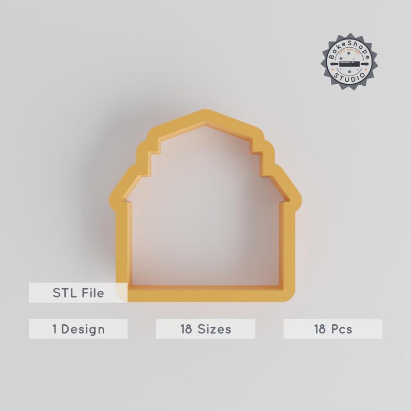 Temple Shape Cutter Set, 18-Piece, Sizes 0.75"-5.00", Perfect for Cookies, Fondant & Clay, Heritage Building, Grecian Pillars, Ancient Ruins PRODUCT_4528