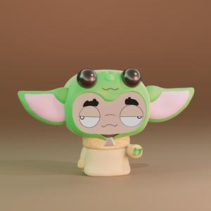 Grogu Baby Yoda Toon By @juampi_toon