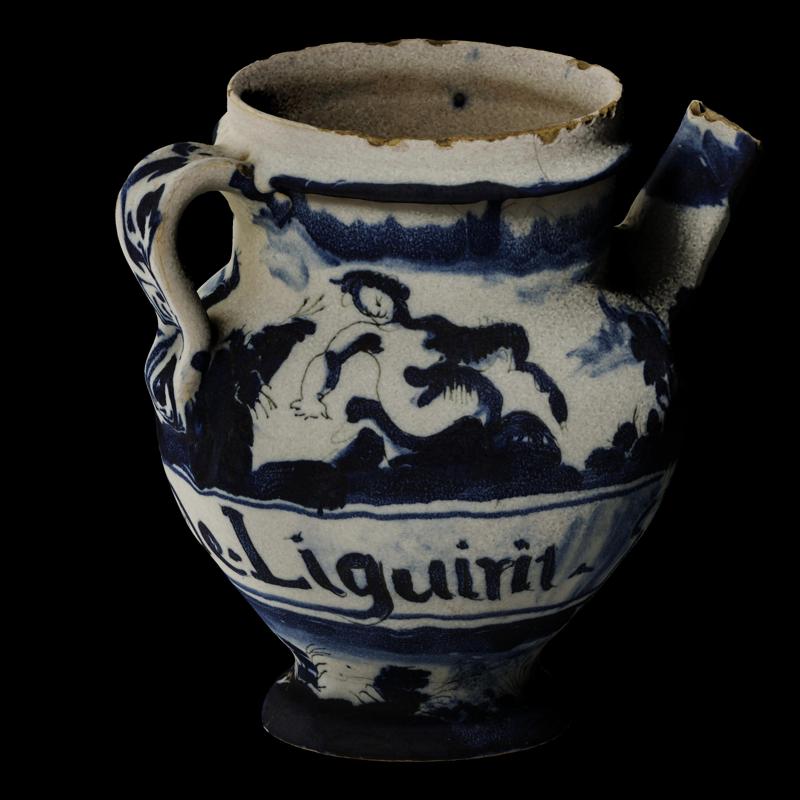 Apothecary vessel for liquorice syrup