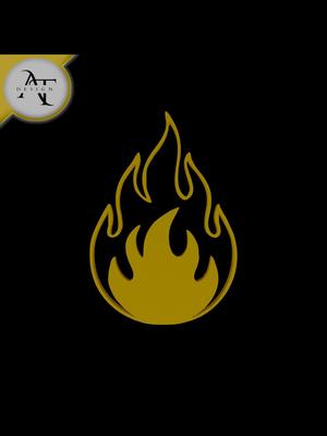 Simple Flame Symbol - 2D Art 