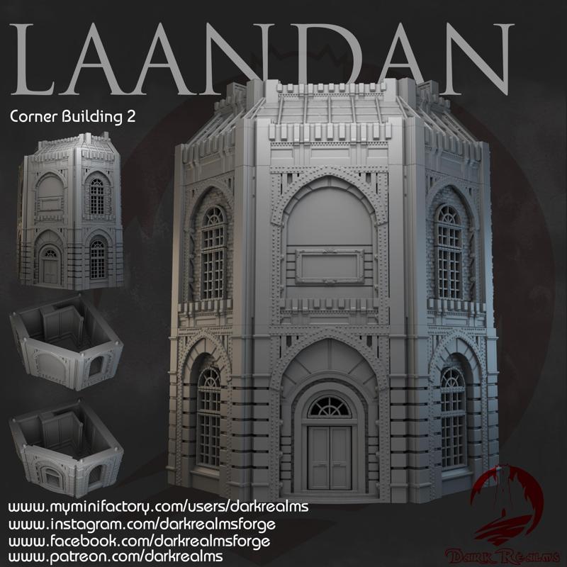 Dark Realms - Laandan Steamtown - Corner Building 2