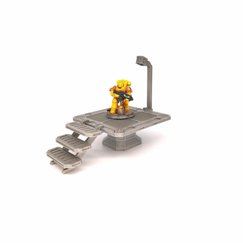 DISTRICT 077 - MODULAR SCIFI TERRAIN - PLATFORMS - KICKSTARTER PROMOTION