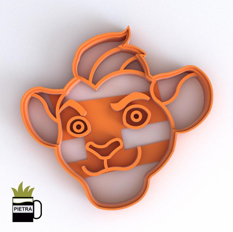 LION GUARD FONDANT COOKIE CUTTER MOLD KION PRINT MODEL 3D