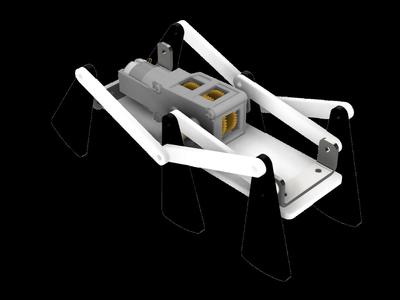 【Robot】6 legs walking linkage robot