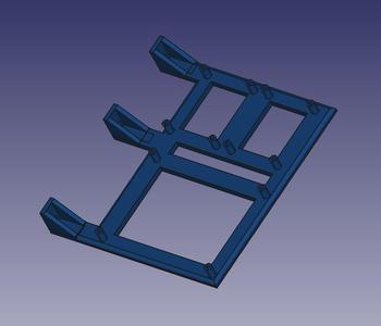 Simple SKR1.4 and mosfet mount for 2040 extrustion
