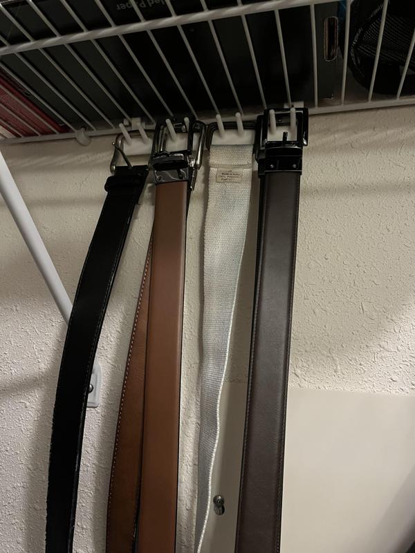 Belt Rack / Holder for Wire Closet Shelf