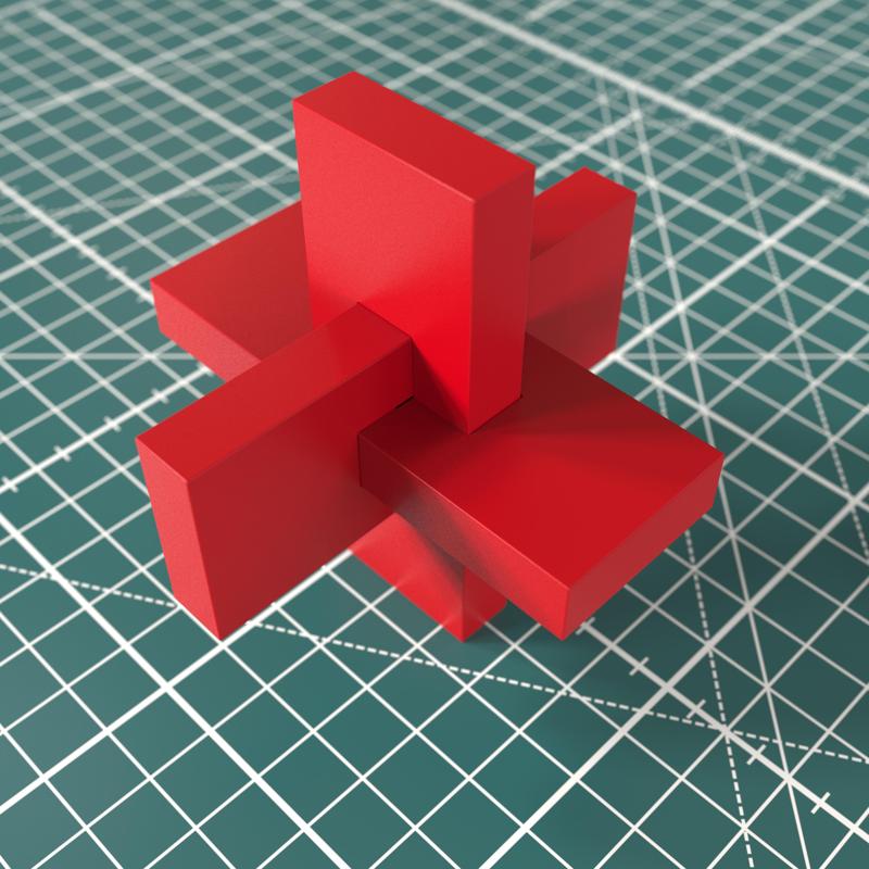 3 Piece Cross Puzzle