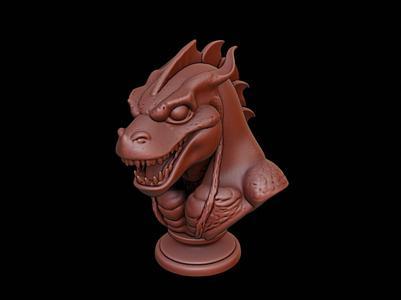 Leviathan Beast Bust