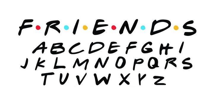 Friends Font Cookie / Fondant Cutters