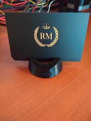 Desktop card holder