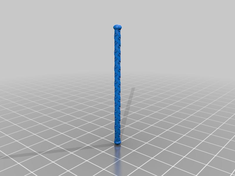 Decorated wrapped staff