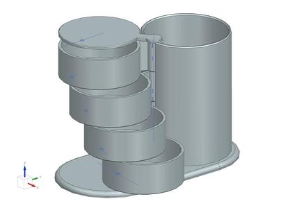 Pen Cup with Sorting Compartments