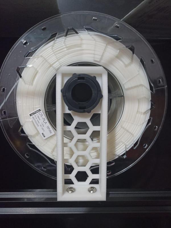 soporte de filamento ender 3v2 2 cm mas pequeño