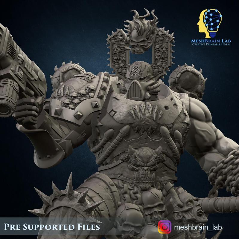 Doom Marines - Chaos Berserker Lord