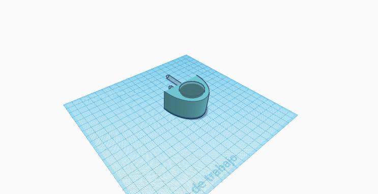 Base para tomas usb o voltimetro redondo (JFV3d) 