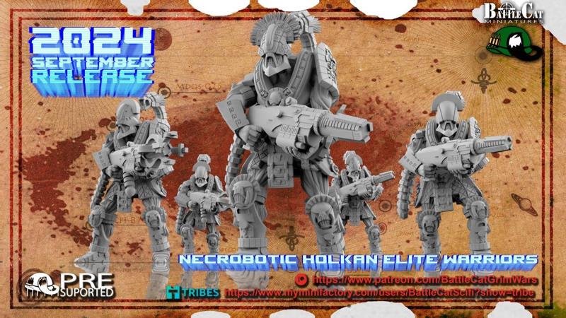 Necrobotic Holkan elite warriors