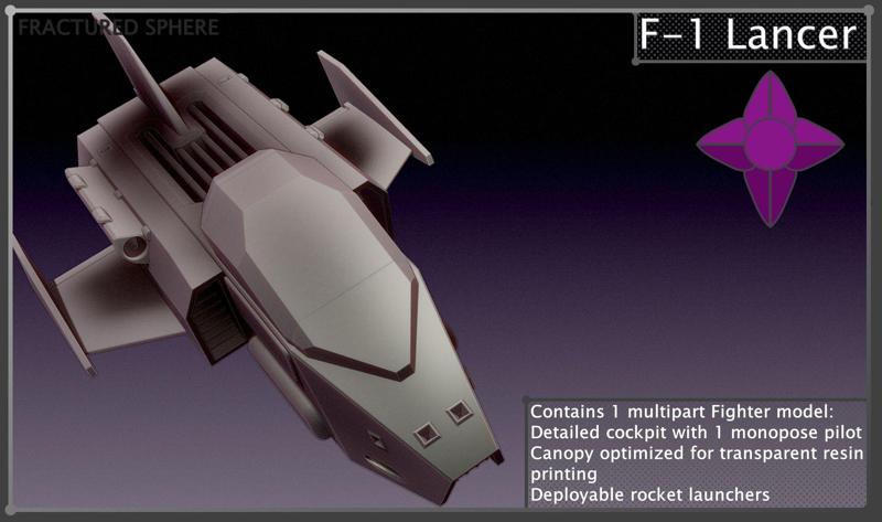 Fractured Sphere - Heliochrome F-1 Lancer Fighter