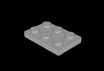 Lego Compatible (3021.dat) Plate 2 x 3