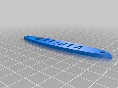 Batista - WWE Spinner belt nameplate