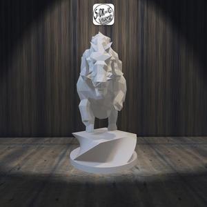 Wild Boar - LowPoly - Bust - Full - Perfect Design - Easy Print - Decor - SoliDRawinGS0286