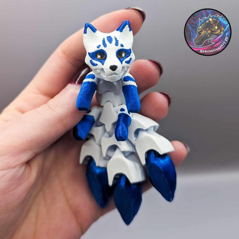 Baby Flexi Kitsune Keychain
