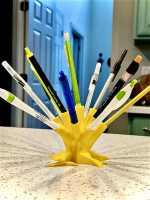 Tree Trunk Holder - Pencils Pens Markers Supplies