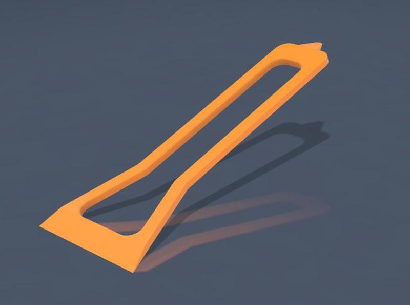 Mini Plastic Scraper with Starter Nose