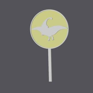 CUPCake Topper - Dinosaur5