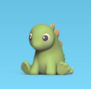 Sitting Dinosaur Stegosaurus