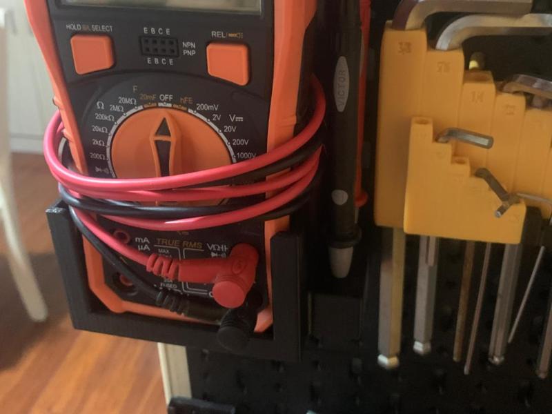 IKEA Pegboard Multimeter Stand