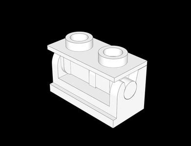 Lego Compatible (3937.dat & 3938.dat) Hinge  1 x  2 Base & Hinge  1 x  2 Top Combined In Various Degrees