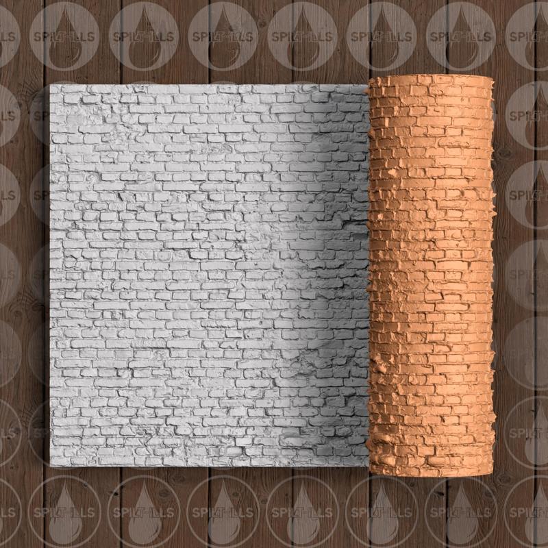 Brick Wall - Thin Texture Roller (Low Resin Cost) - 4.5 Inches Tall