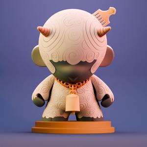 Mystic Ram Guardian - Fantasy Creature Toy