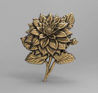 dahila flower cnc