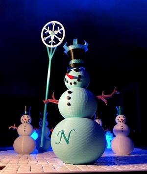 Giant Blue Snowman of the North