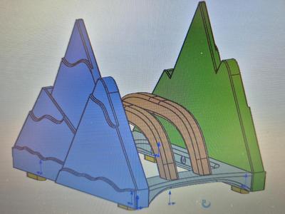 Mountain style stand for laptops, tablets or books