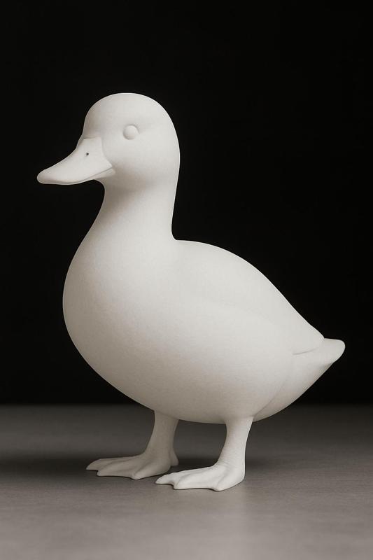 Duck in dark aesthetic for home art decor