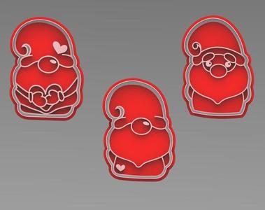 SET 3 ELVES VALENTINE'S DAY