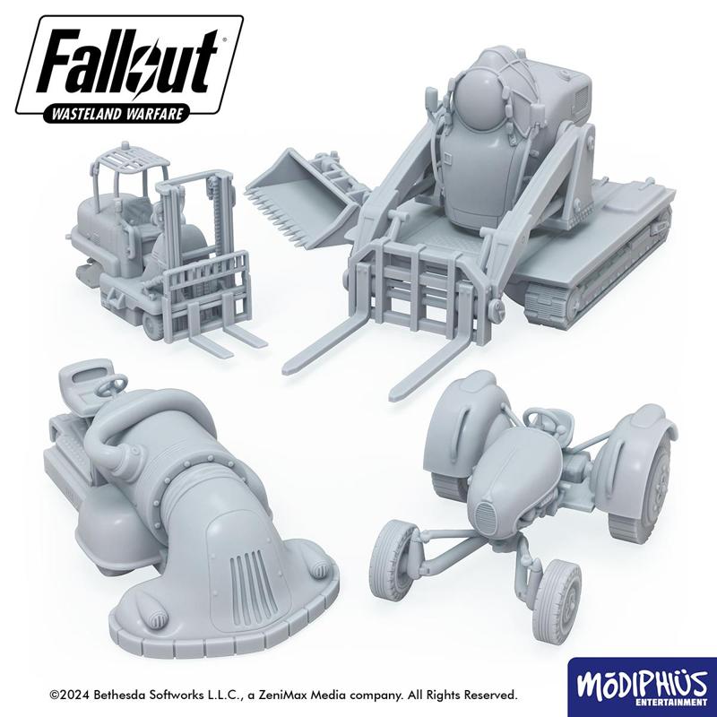 Fallout: Terrain - Print at Home - Industrial Vehicles