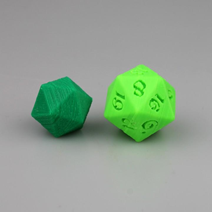blank 20 sided dice