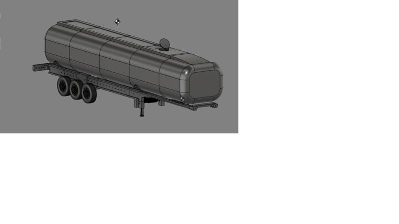 chemical transport trailer for truck 1:12, 1:14, 1:16 +super fast smooth cura profile