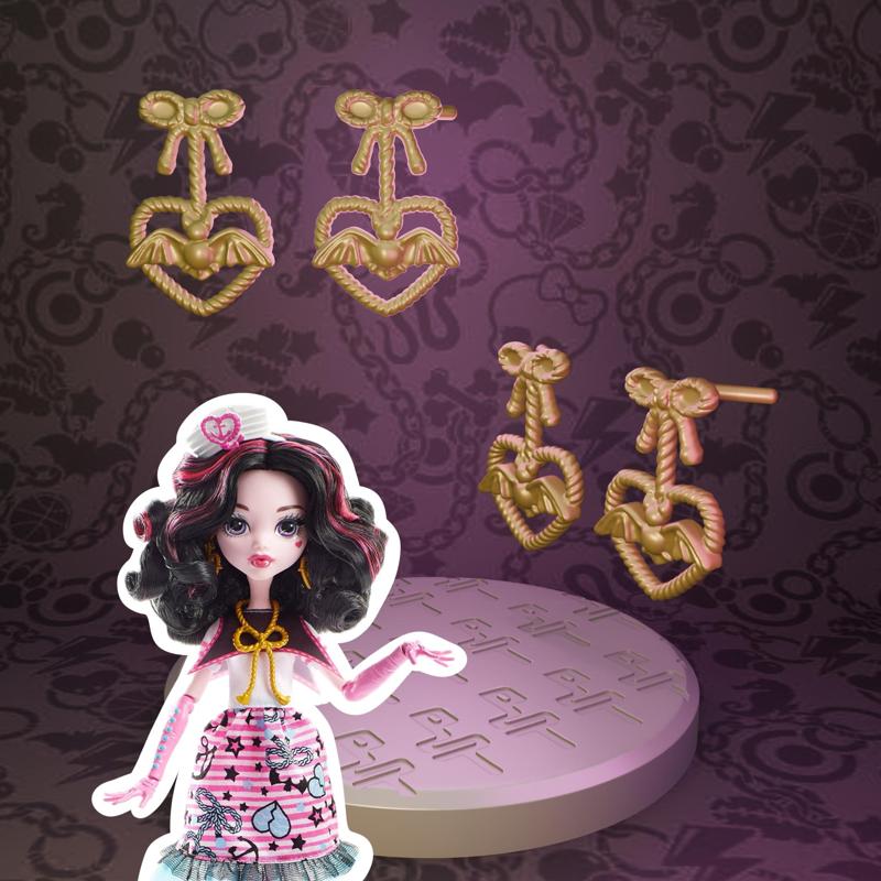 Monster High Shriekwrecked Draculaura doll earrings replacement